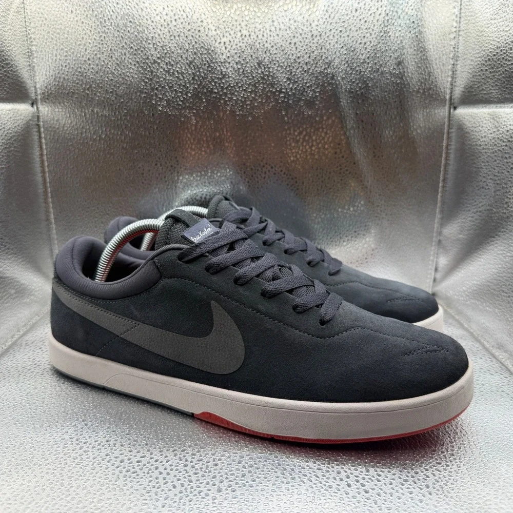 Size 10.5 Nike SB Eric Koston 1 Skate Shoes Mens Grey Excellent 442476-002 Suede